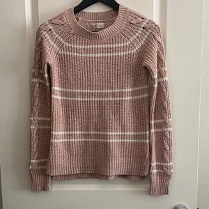 SO Women's Blush Cable Knit Sweater